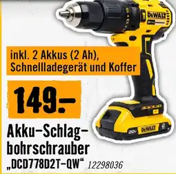 Hornbach Akku-Schlagbohrschrauber „DCD778D2T-QW" Angebot