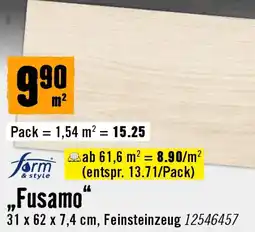 Hornbach form „Fusamo“ Angebot