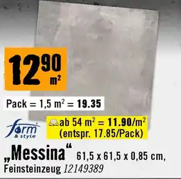 Hornbach form „Messina" Angebot