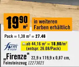 Hornbach form „Firenze" Angebot