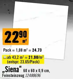 Hornbach „Siena" Angebot