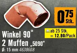 Hornbach Winkel 90° 2 Muffen Angebot