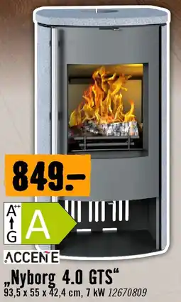 Hornbach ACCENTE Kaminofen Nyborg 4.0 GTS Angebot