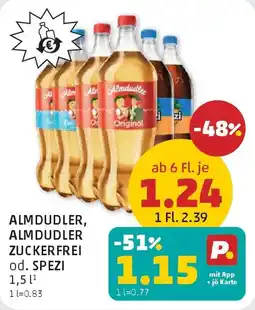 PENNY Almdudler, almdudler zuckerfrei od. spezi Angebot