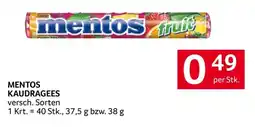 Transgourmet Mentos Kaudragees Angebot