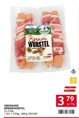 Transgourmet Greisinger Bernerwürstel Angebot