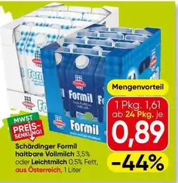 Eurospar Schärdinger Formil Haltbare Vollmilch Angebot