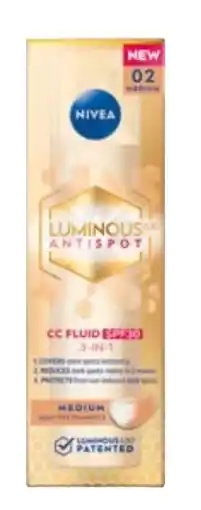 dm Nivea Luminous Antispot CC Gesichtsfluid SPF30 Angebot