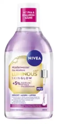 dm Nivea Luminous Skin Glow Mizellenwasser Angebot