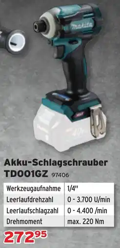 Salzburger Lagerhaus Akku-Schlagschrauber TD001GZ Angebot