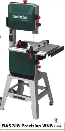 Salzburger Lagerhaus Metabo Bandsäge BAS 318 Precision WNB Angebot