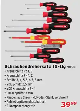 Salzburger Lagerhaus Schraubendrehersatz 12-tlg Angebot