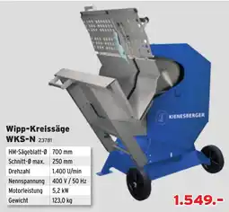 Salzburger Lagerhaus Wipp-Kreissäge WKS-N 23781 Angebot