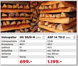 Salzburger Lagerhaus Holzspalter HS 55/8-N Angebot