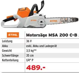 Salzburger Lagerhaus Stihl Motorsäge MSA 200 C-B Angebot