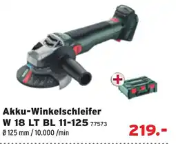 Salzburger Lagerhaus Akku-Winkelschleifer W 18 LT BL 11-125 Angebot