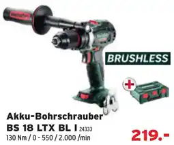 Salzburger Lagerhaus Metabo Akku-Bohrschrauber BS 18 LTX BL I Angebot
