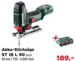 Salzburger Lagerhaus Metabo Akku-Stichsäge ST 18 L 90 Angebot