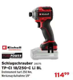 Salzburger Lagerhaus Einhell Schlagschrauber TP-CI 18/250-C Li BL Angebot