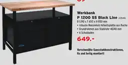 Salzburger Lagerhaus Werkbank P 1200 SS Black Line Angebot