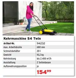 Salzburger Lagerhaus Kehrmaschine S4 Twin Angebot