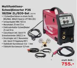 Salzburger Lagerhaus Multifunktions-Schweißinverter P3S 1825M 2L/ECO-Set Angebot
