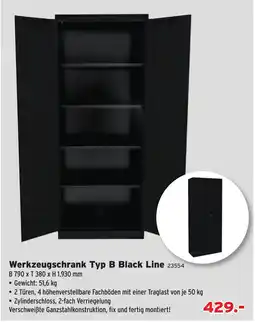 Salzburger Lagerhaus Werkzeugschrank Typ B Black Line Angebot