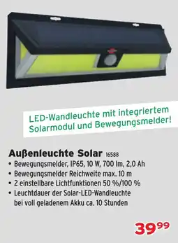 Salzburger Lagerhaus Außenleuchte Solar Angebot