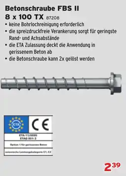 Salzburger Lagerhaus BetonSchraube FBS II Angebot