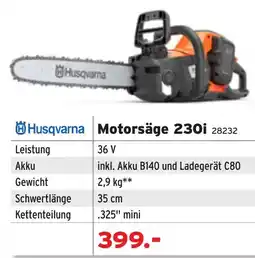 Salzburger Lagerhaus Husqvarna Motorsäge 230i Angebot