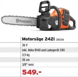 Salzburger Lagerhaus Husqvarna Motorsäge 242i Angebot
