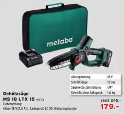 Salzburger Lagerhaus Gehölzsäge MS 18 LTX 15 Angebot