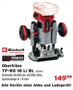 Salzburger Lagerhaus Einhell Oberfräse TP-RO 18 Li BL Angebot