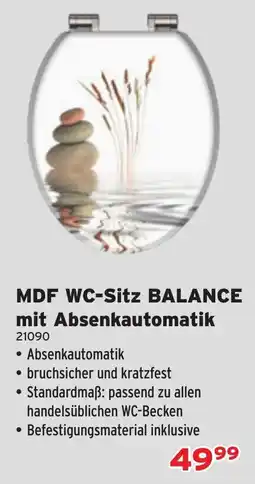 Salzburger Lagerhaus MDF WC-Sitz BALANCE Angebot