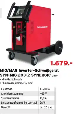 Salzburger Lagerhaus MIG/MAG Inverter-Schweißgerät SYN-MIG 203-2 SYNERGIC Angebot