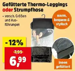 Thomas Philipps Gefütterte Thermo-Leggings oder Strumpfhose Angebot