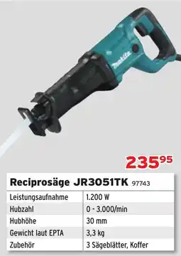Salzburger Lagerhaus Reciprosäge JR3051TK Angebot