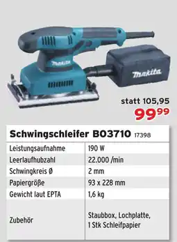 Salzburger Lagerhaus Schwingschleifer BO3710 Angebot