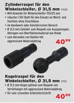 Salzburger Lagerhaus Zylinderraspel für den Winkelschleifer Angebot