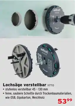 Salzburger Lagerhaus Lochsäge verstellbar wolfcraft Angebot