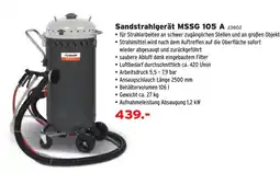 Salzburger Lagerhaus Sandstrahlgerät MSSG 105 A Angebot