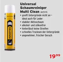 Salzburger Lagerhaus Universal Schaumreiniger Multi Clean Angebot