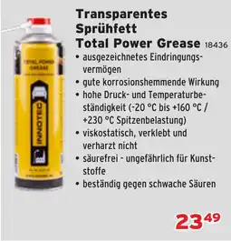 Salzburger Lagerhaus Transparentes Sprühfett Total Power Grease Angebot