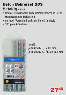 Salzburger Lagerhaus Beton Bohrerset SDS Angebot