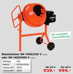 Salzburger Lagerhaus Betonmischer SM 145S Angebot