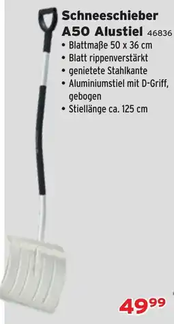 Salzburger Lagerhaus Schneeschieber A50 Alustiel Angebot