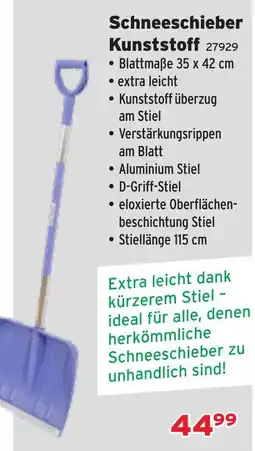 Salzburger Lagerhaus Schneeschieber Kunststoff Angebot