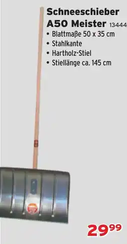 Salzburger Lagerhaus Schneeschieber A50 Meister Angebot