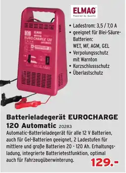 Salzburger Lagerhaus ELMAG Batterieladegerät EUROCHARGE 120 Automatic Angebot