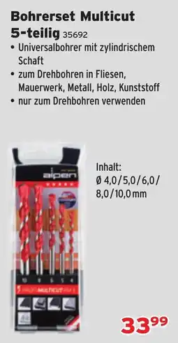 Salzburger Lagerhaus Bohrerset Multicut aipen Angebot